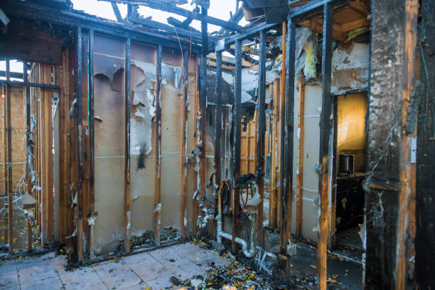 Professional Fire Damage Repair technician working in Turtle Lake, WI